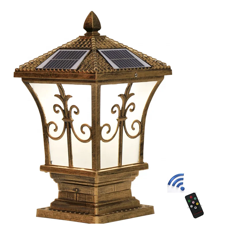 
Ip65 waterproof solar LED Gate Post pillar lights for outdoor Lamp Solar Light 