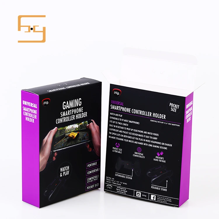 Hair Removal Device Custom Logo Printed Flat Pack Folding Corrugated Die Cut Packing Box