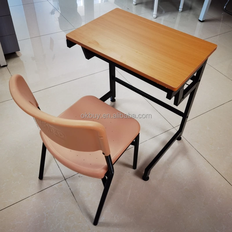 wholesale School Furniture Classroom Single Student Desk and Chair Wooden table Modern primary School Sets