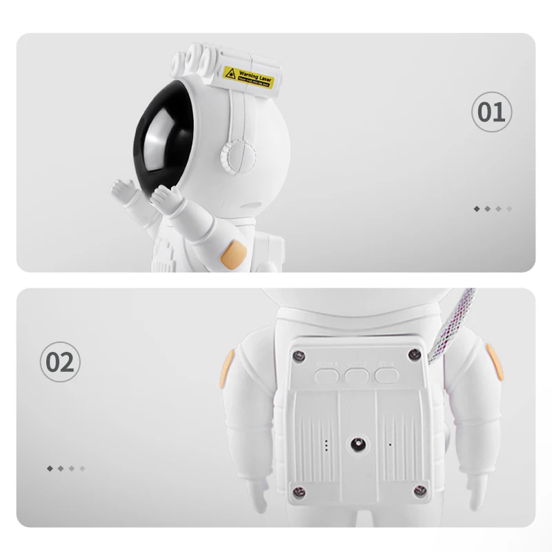 New projector lamp USB starry sky night light with remoter kids star projector astronaut light