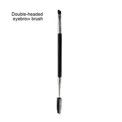 FEIYAN Best Quality Copper Material Custom Private Label Thin Angled Brow Brush 2 In 1 Mascara Eyebrow Brush With Spoolie