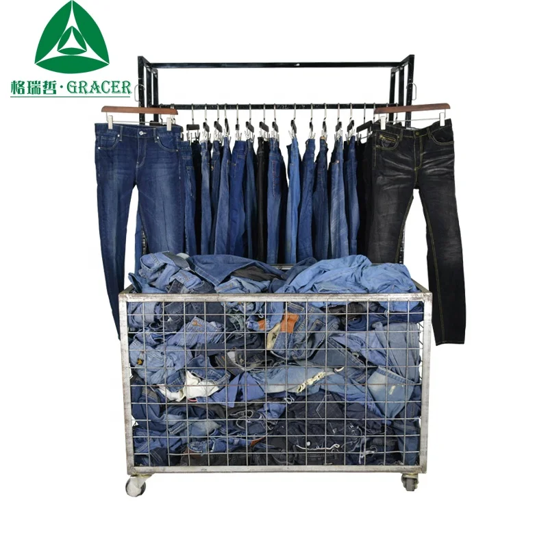 First class second hand clothes jeans pants bangladesh sorted used clothing