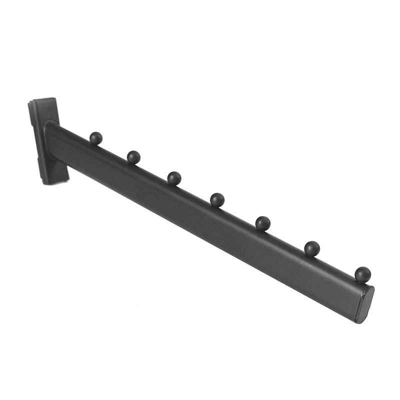 Black Metal slatwall  hanging display hooks for  overcoat