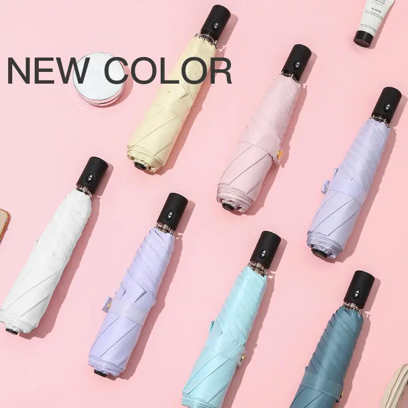 Japanese Dual-Purpose Business Umbrella Light Automatic Sunscreen with UV Protection Rain/Shine Customizable Logo Printing