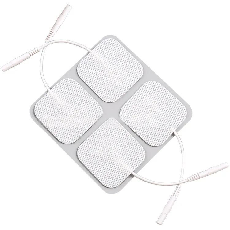 Tens Unit Electrodes Pads 5*5 Square Shape Massage Electrode Pads With 2.0mm Plug For Tens Ems Digital Therapy Machine