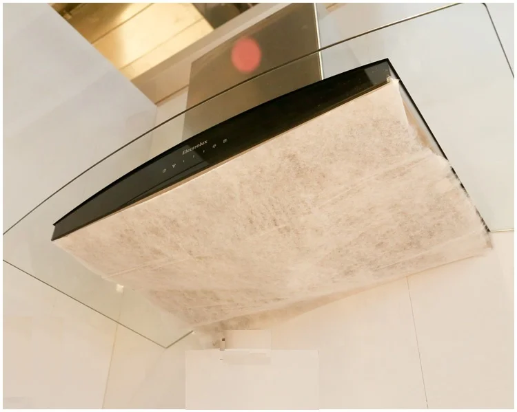 
62X10m Anti-oil Suction Papers Clean Cooking Non-woven Range Hood Filter Paper Oil Absorbing Paper 