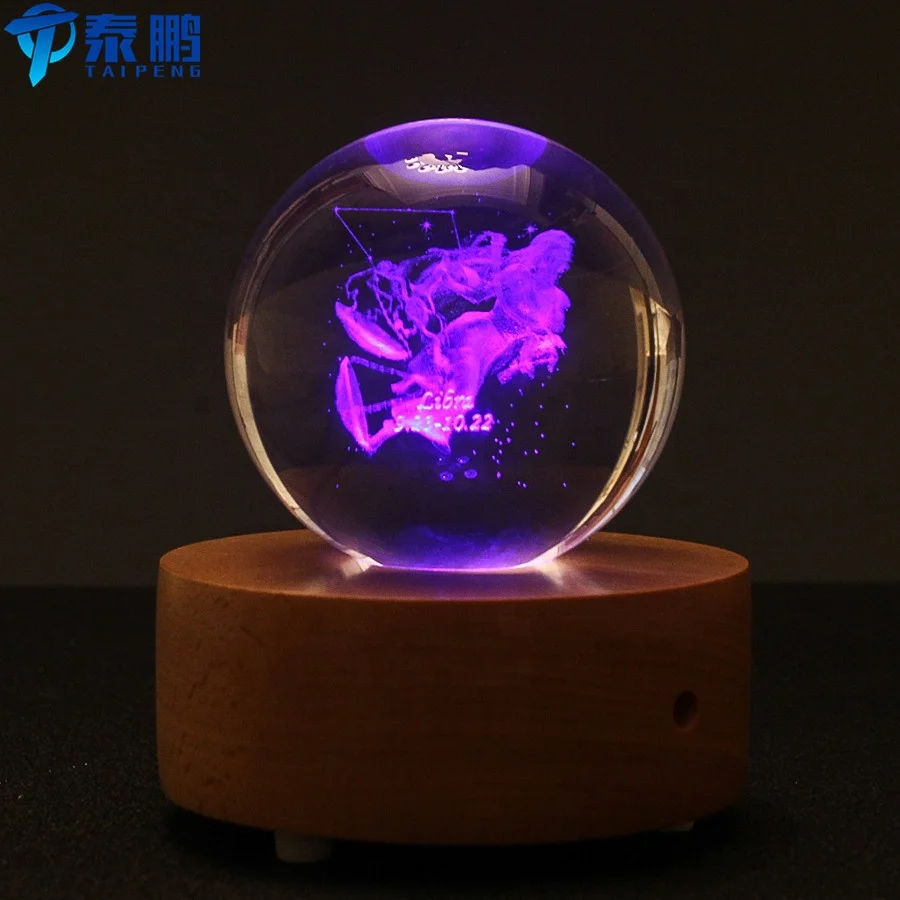
Wholesale cheap decorative laser engraved crystal glass quartz ball 