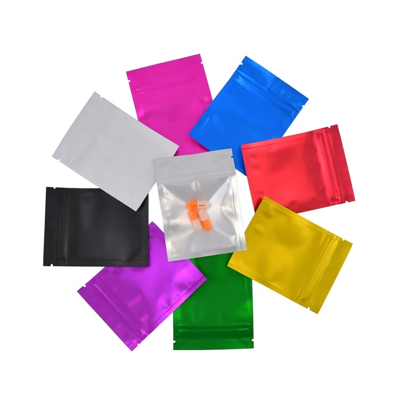 
Clear and Matte Color / Full Glossy Colorful Foil Zip lock Bags Food Pouch Mylar Aluminum Foil Bags,Tea Pouches,Food Storge Bag 