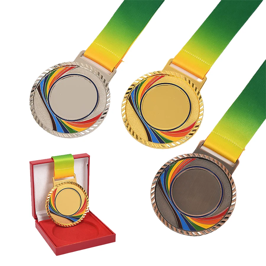 Manufacturer Bespoke Design Award Prize first place medal Bronze Race Gold Metal Sports Custom champions league medal