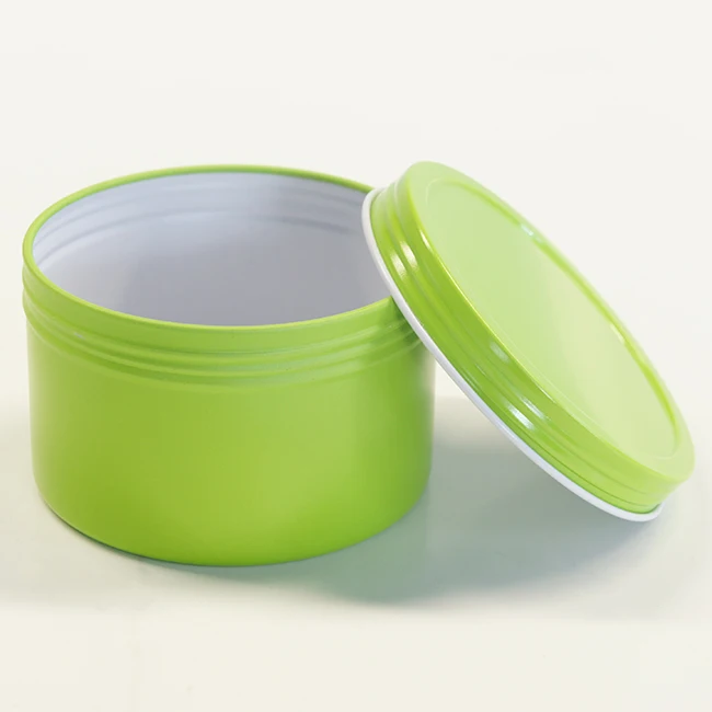 Wholesale Seamless Sealed Tinplate Box Metal Round Shape Tin Can with Screw Airtight Lid for Candle Holder, Food Storage Packing