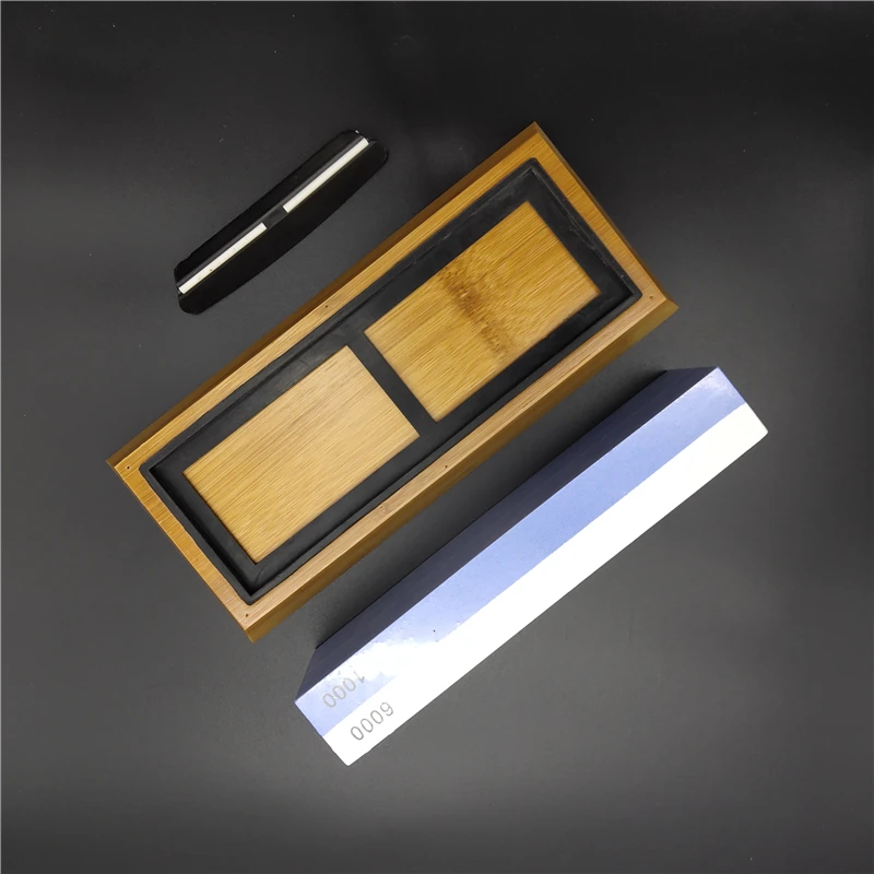 Kitchen Knife Sharpening Stone With 2 Side Grit 1000/6000