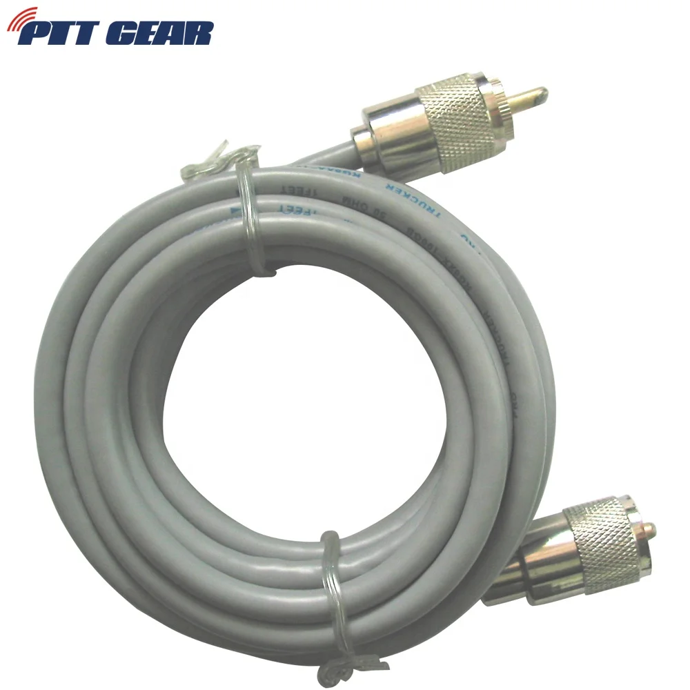 Коаксиальный кабель с низким коэффициентом потери RG8X RF Coax 50 Ом UHF PL259 кабель с антенной типа «Папа-папа» для любительского радио и счетчика SWR
