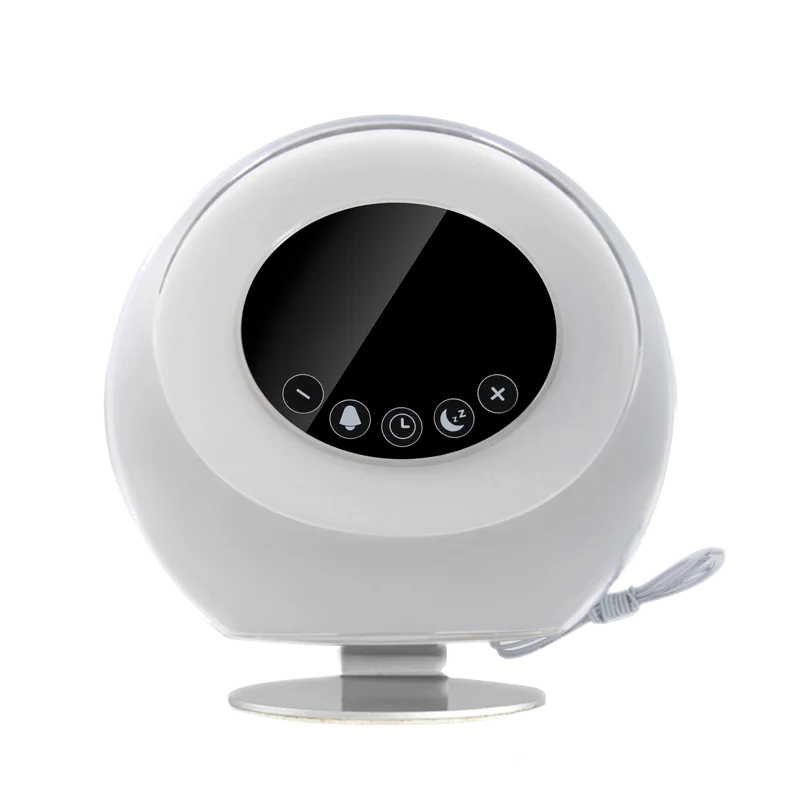 2020 Hot selling Digital Time Display Wake Up Light Bedside LED Desk Lamp With FM Radio Speaker