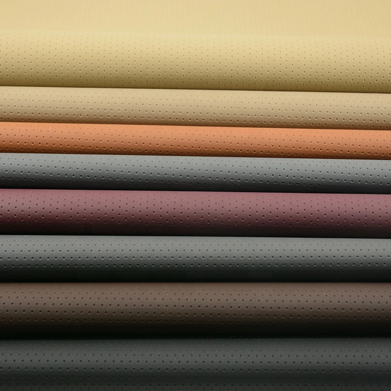 
Circular hole pattern wear-resistant and scratch-resistant PVC leather used for furniture car seat cushion 