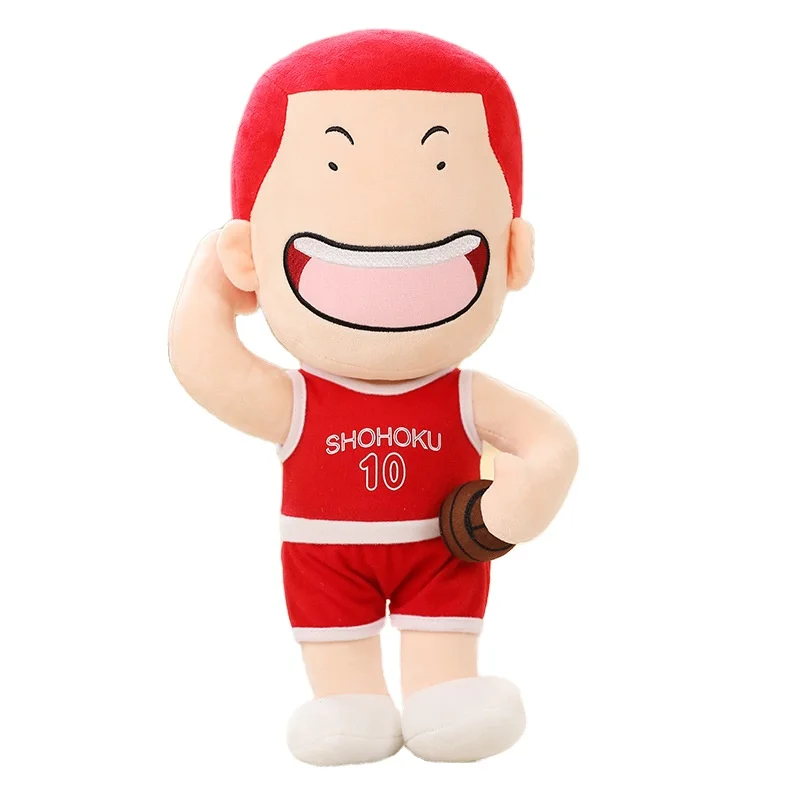 Wholesale Anime Slamdunk Plush Toys Soft Stuffed Animal Slamdunk Dolls Kaede Rukawa Figure Toys Anime Stuffed Plushie for Boy