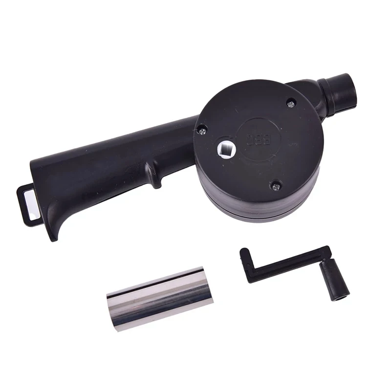 HongQiang Cooking Exhaust Fans Satay Accessory BBQ Fan Blower with Manual Handle Needed Barbeque Fans HQBF-01
