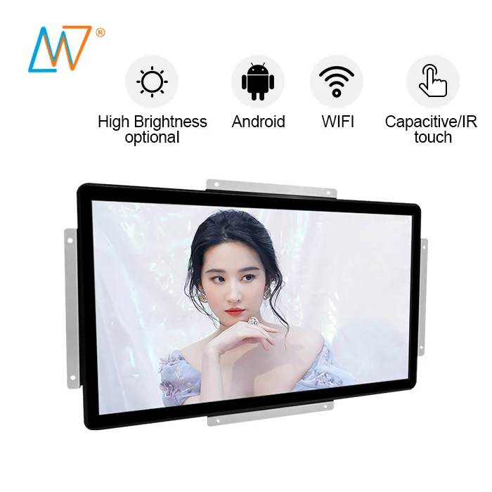 32 Inch Android Wifi Open Frame Digital Signage Lcd Monitor Display With Touch Screen