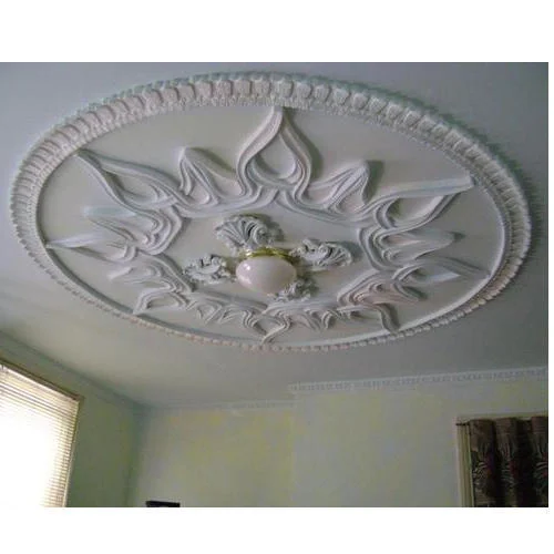 House Interior Decoration Design Ideas Plaster Moulding Oval Ceiling Medallion