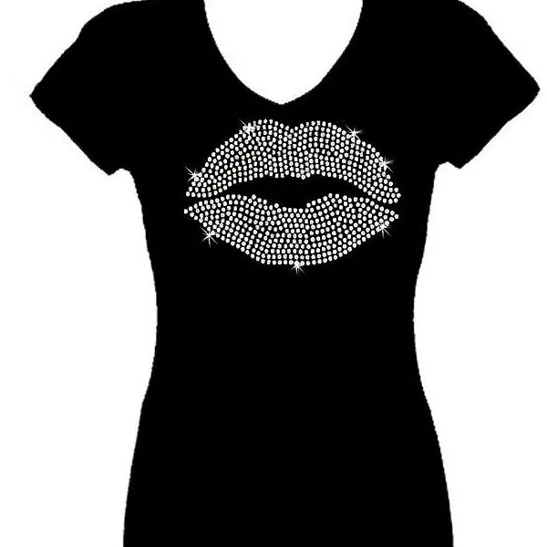 New arrival brand logo rhinestone transfer Valentine iron on motif