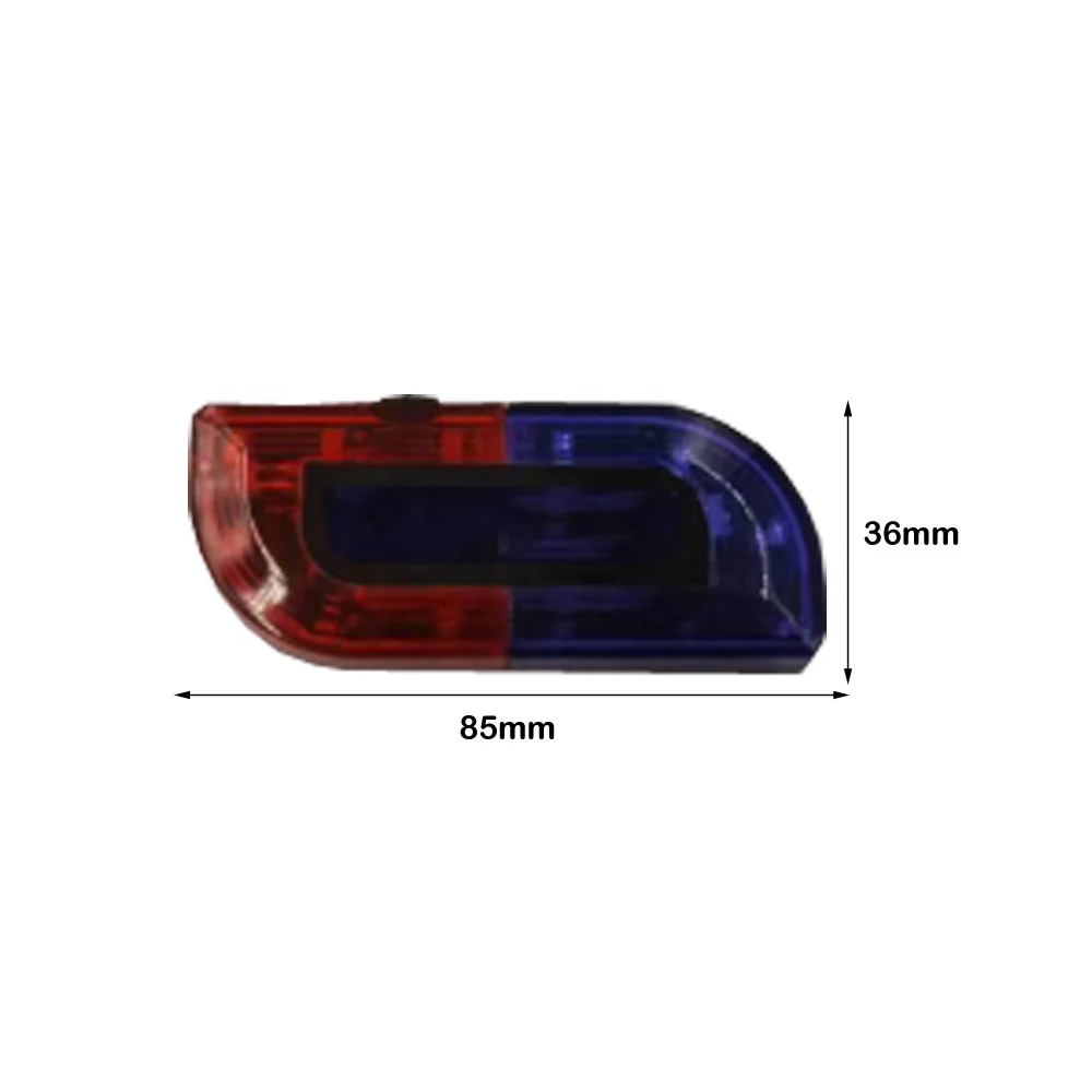 2023 Upgrade Whistle Flashing Red Blue Portable Logo Print Rechargeable Warning LED Shoulder Light