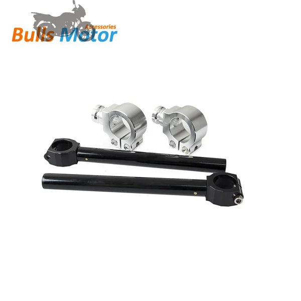 China factory 22mm universal adjustable cruiser   chopper motorcycle  CNC clip on handlebar  39mm clamp