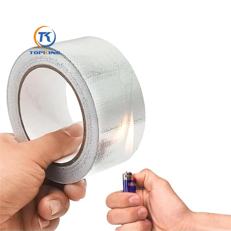 Promotion fireproof fiberglass cloth aluminum foil tape waterproof aluminum foil butyl sealing repair tape
