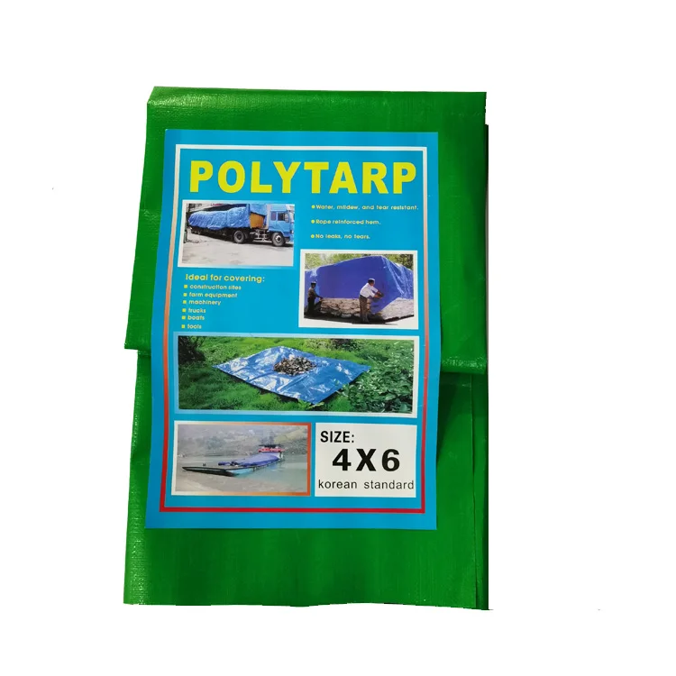 Blue Strong Cover Waterproof Tarpaulin Fabric Light Duty Pe Tarps