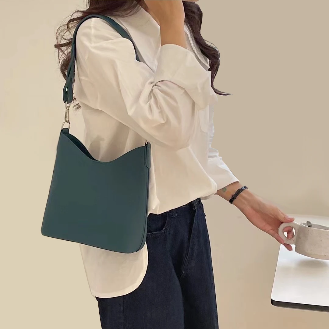 HEC Braided Shoulder Strap Bags for Women Solid Color Pu Leather Purse for Girls Latest Design Ladies Purse