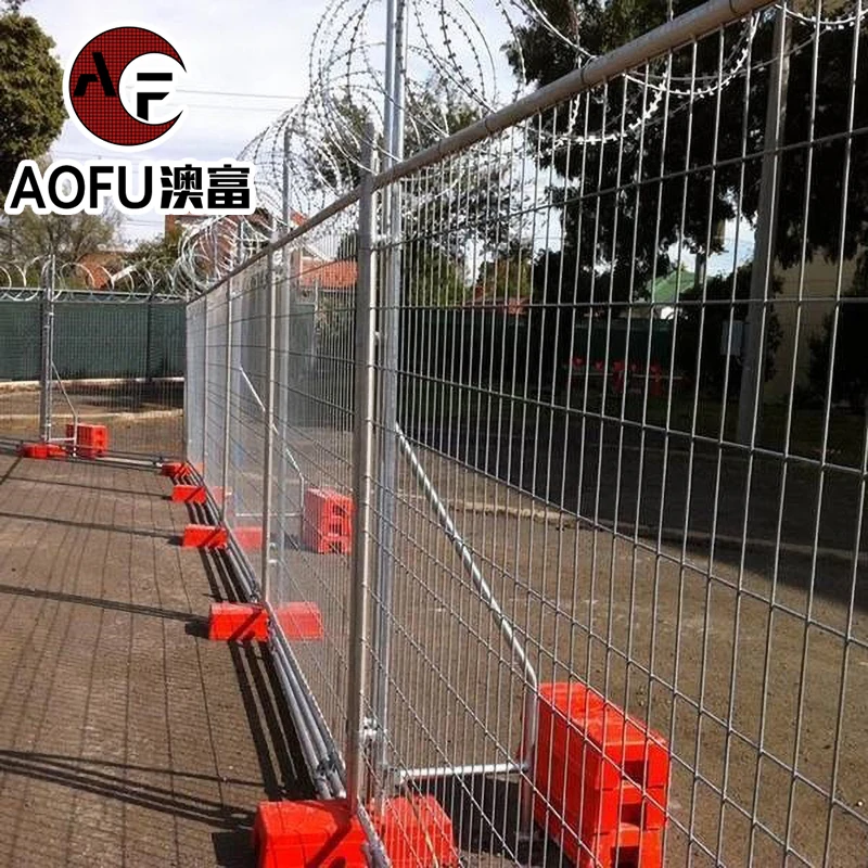 6 feet x10 feet Australia Temporary portable fence Factory Price Customized Powder Coated and Galvanized Fence