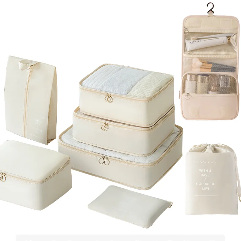 Portable Travel clothes and shoes bag set clothes shoe bag storage bag