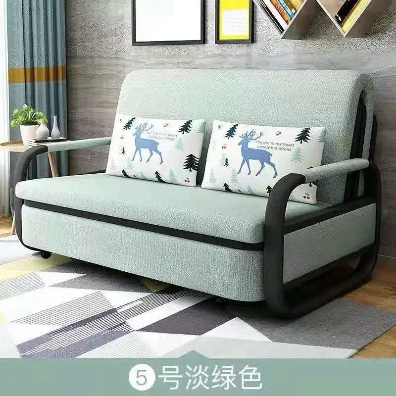 Modern  Living Room Multifunctional Simple Single Double Folding Sofa Bed with Storage