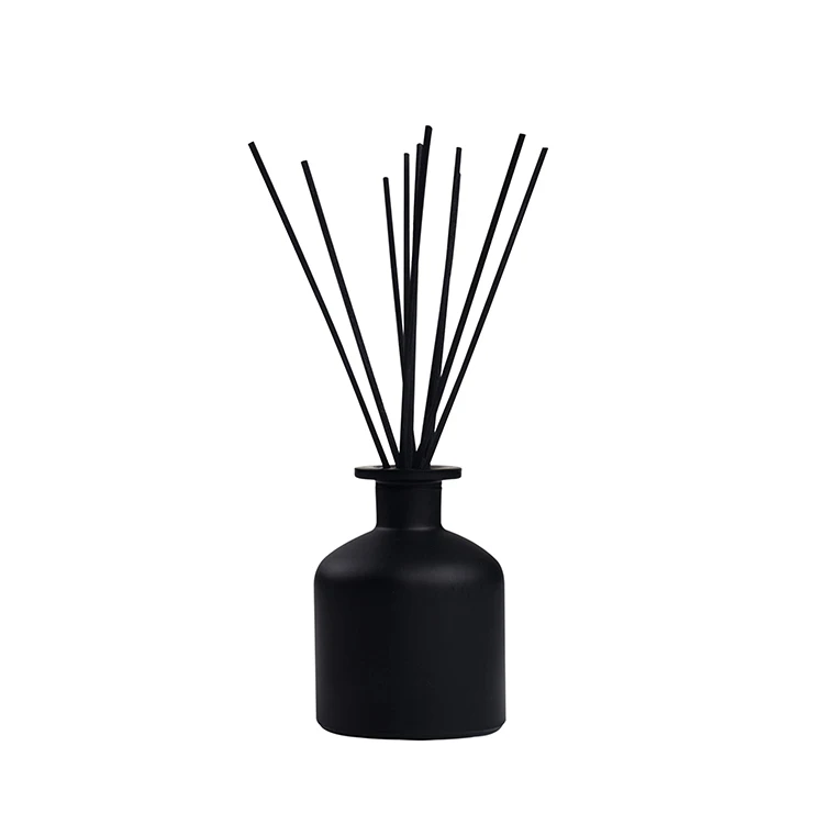 black diffuser bottle 200ml empty reed diffuser bottle reed diffuser packaging black fiber stick rattan stick