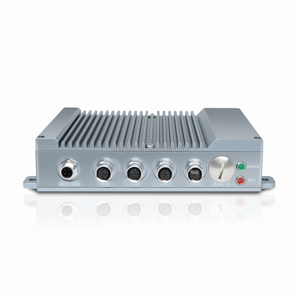 Промышленные сотовые модемы SERIALLINK Din Rail RS485 4G 4xM12-A Ethernet LAN порты IP67 SLK-RT990-4G
