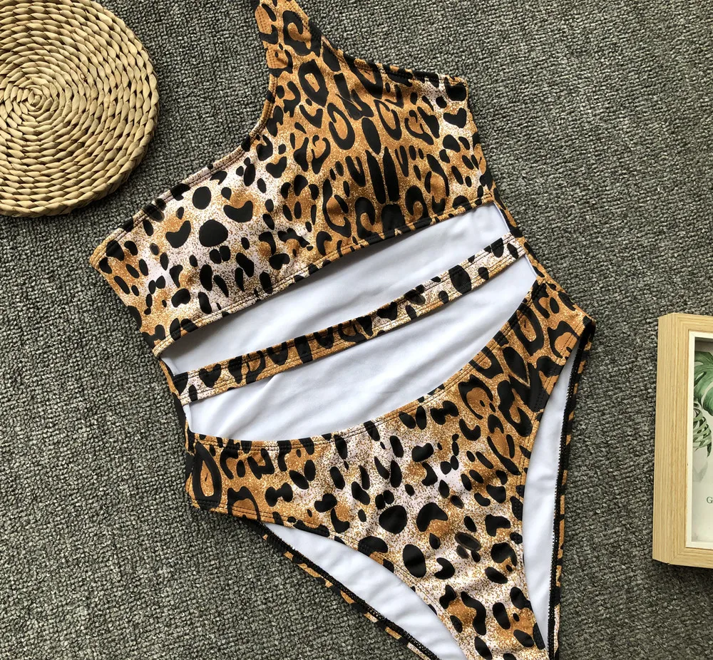 Custom 2021 crop tops tank top Leopard Private Label Sexy String Thong High Cut Plus Size Monokini One Piece Swimsuit