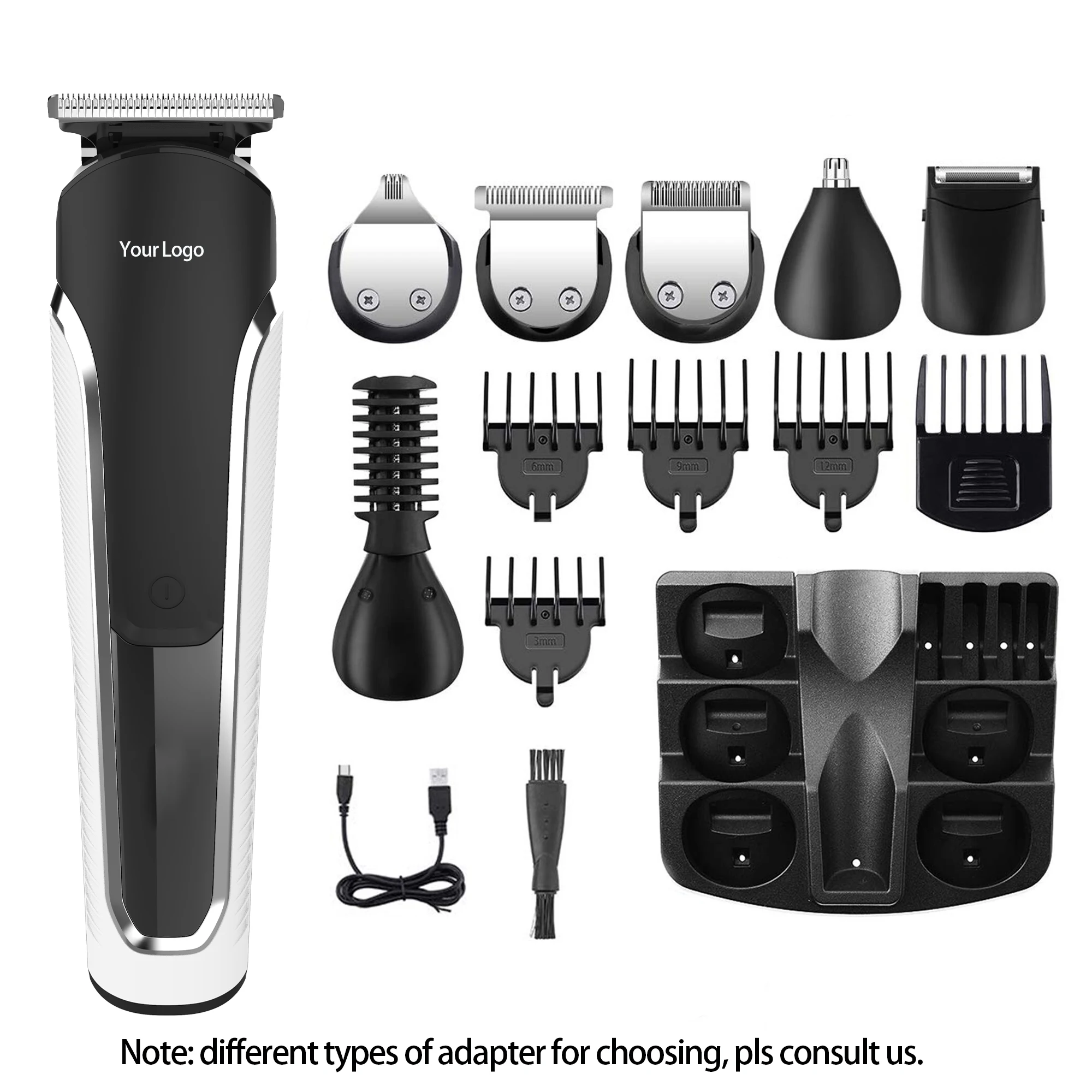 Professional Waterproof Cordless Electric Cutter Clippers Hot Selling Professional Multifunctional Men Hair Trimmers