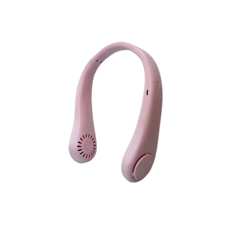 Lightweight Leafless Fan Portable Lazy Person Carry-On Halter Small Fan Headphone Design Neck Fan