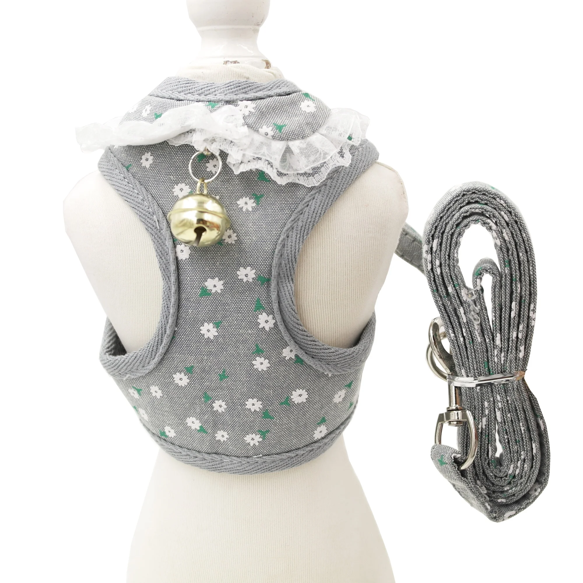 Popular Striped Outdoor Walk Soft Pet Harness Vest Pet Dog harness