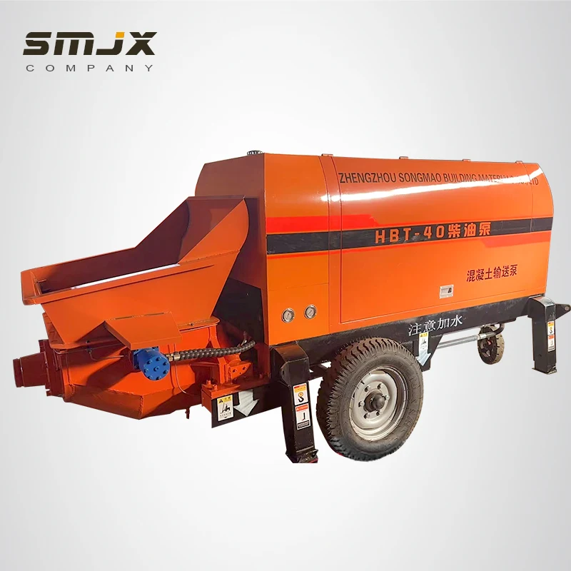 Diesel Concrete Pump Electric Trailer Concrete Pump New Mobile Mini Concrete Pumps machine for sale