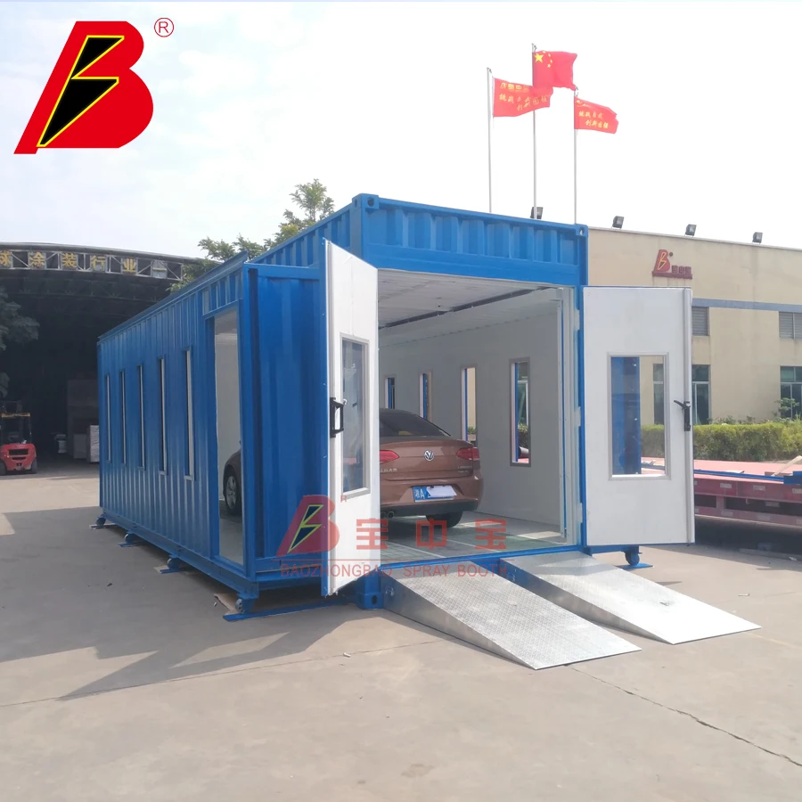 Mobile  Car Spray Paint Cabinet Container Spray Paint Booth For Repairing Cars In Have No Fixed Premises