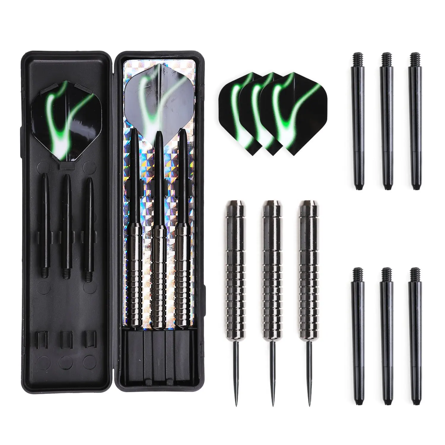 Win.max 21 g Steel Tip Darts Set with 3 Piece Darts and metal tip
