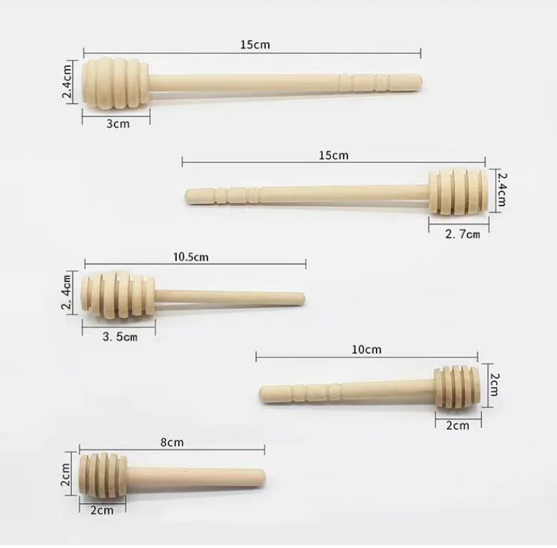 Wooden honey stir stick spoon