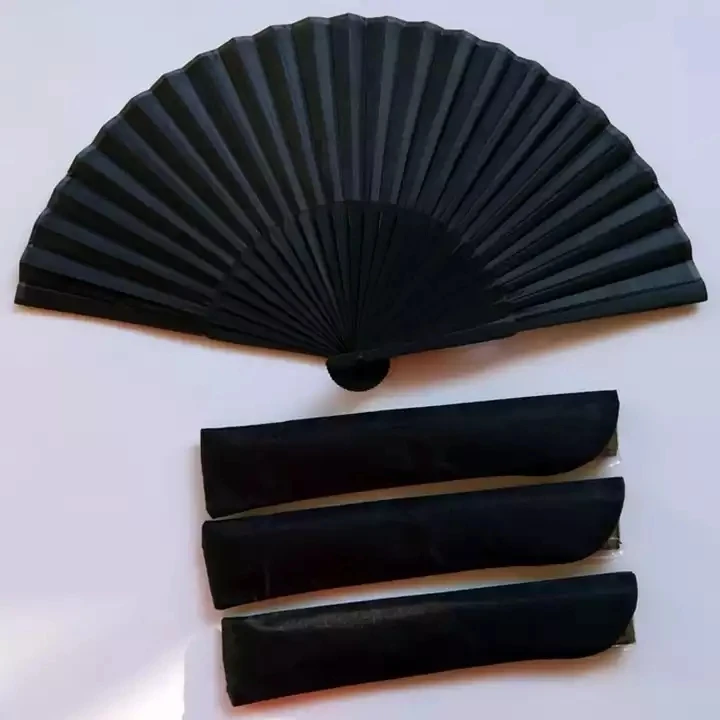 Chinese Style Black Vintage Hand Fan Folding Fans Dance Wedding Party Favor Chinese Dance Party Folding Fans
