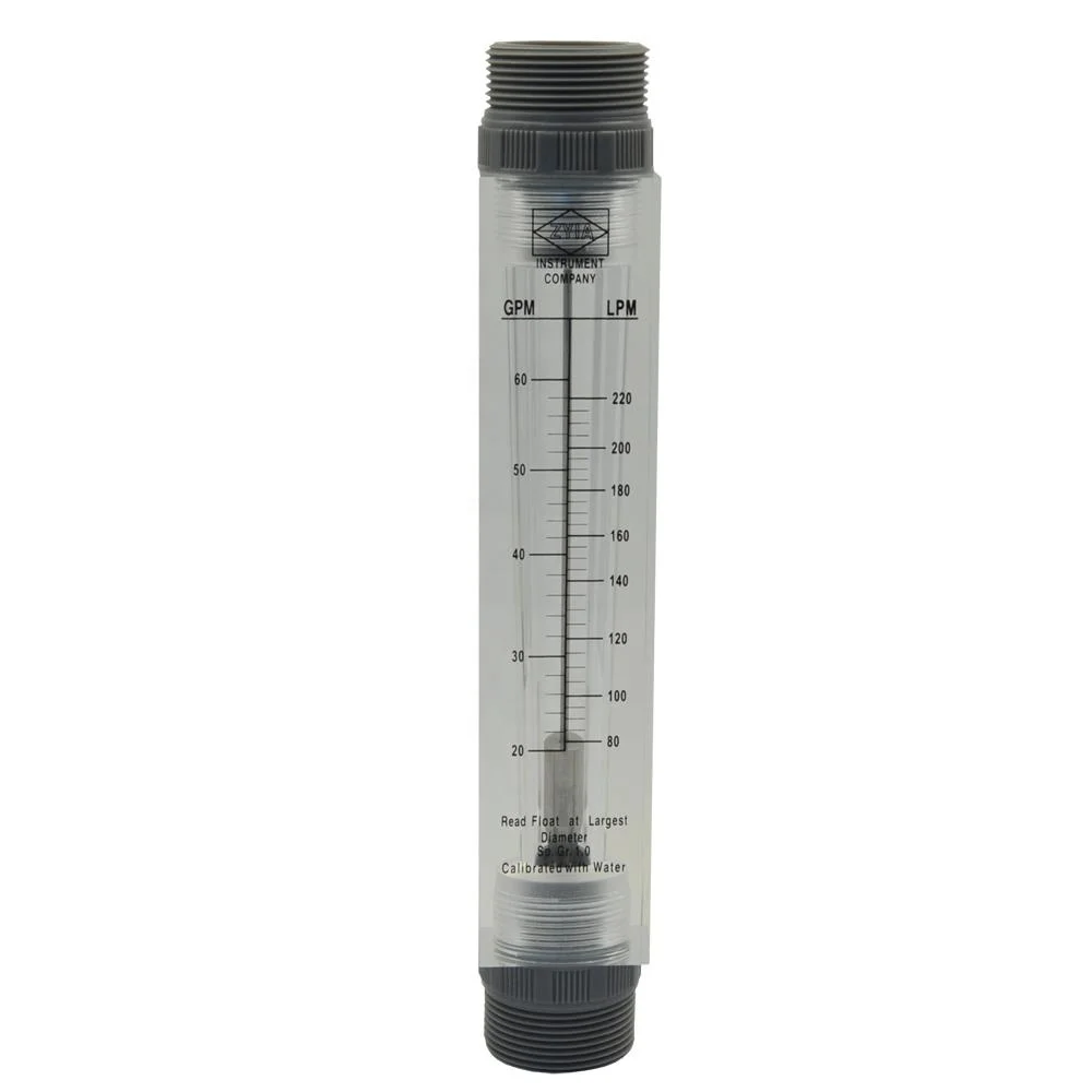
high quality low price industrial PVC float variable RO water flow meter 
