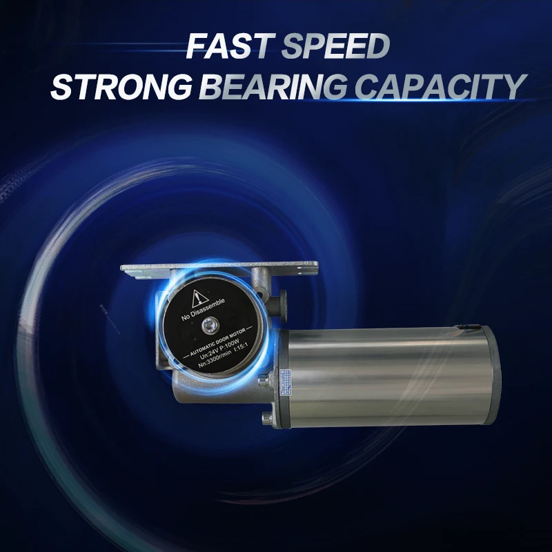 Turtech/Doortec DTSC3000 featuring dual-opening automated telescopic sliding glass sensor doors with overlapping function