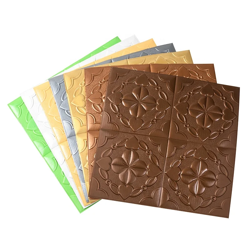 Cheap price 3D wallpapers for indoor wall decoration Xpe foam wall stickers with good quality wallpaper