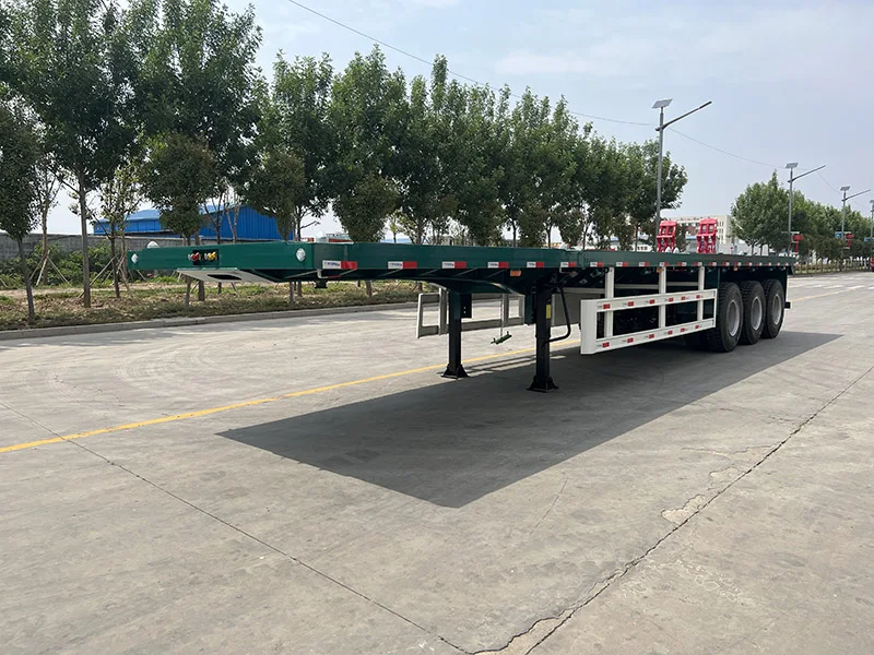 Vehicle Master Chinese New 3  Axles 60 Tons 80 Ton Flatbed Trailer Flat bed semi trailer For sale