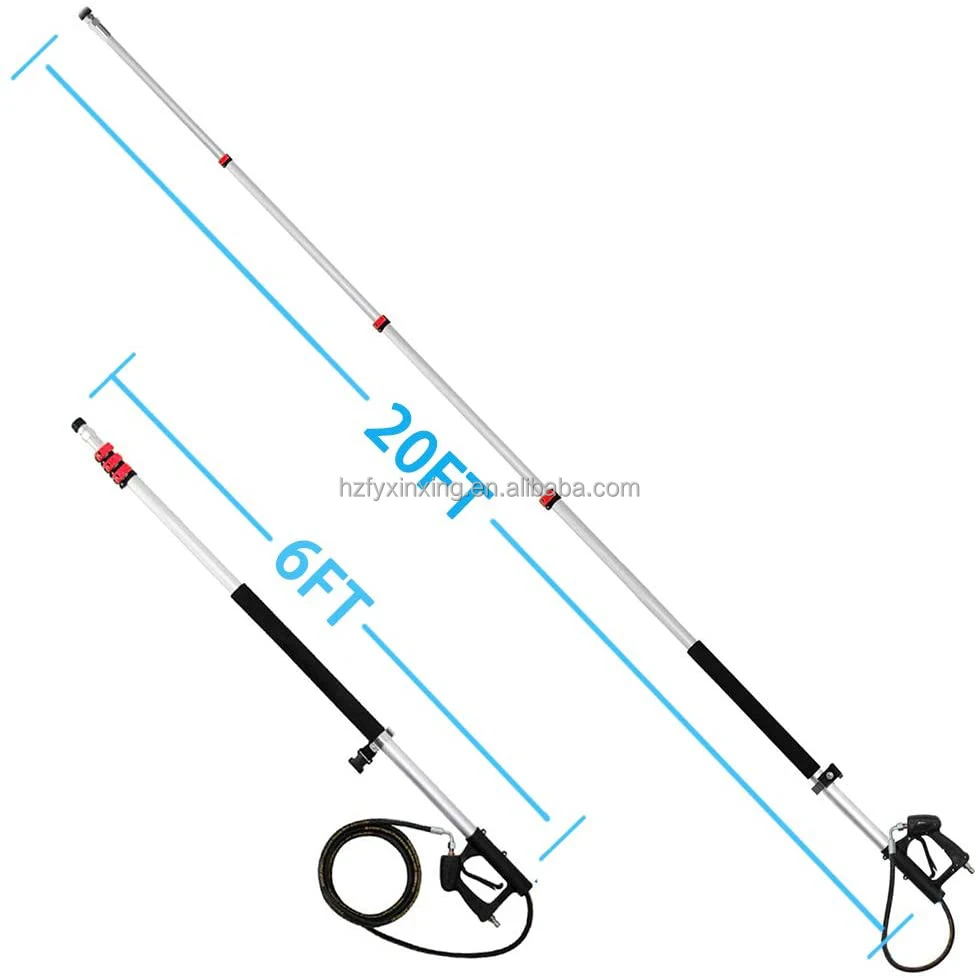 Xinxing 6-20 ft Telescoping Water Fed Pole System Cleaning Equipment High Pressure Washer for Window Washing