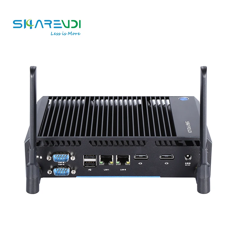 industrial grade fanless mini pc celeron quad core 2 LAN Windows 10 IoT Enterprise industrial pc single board box computer