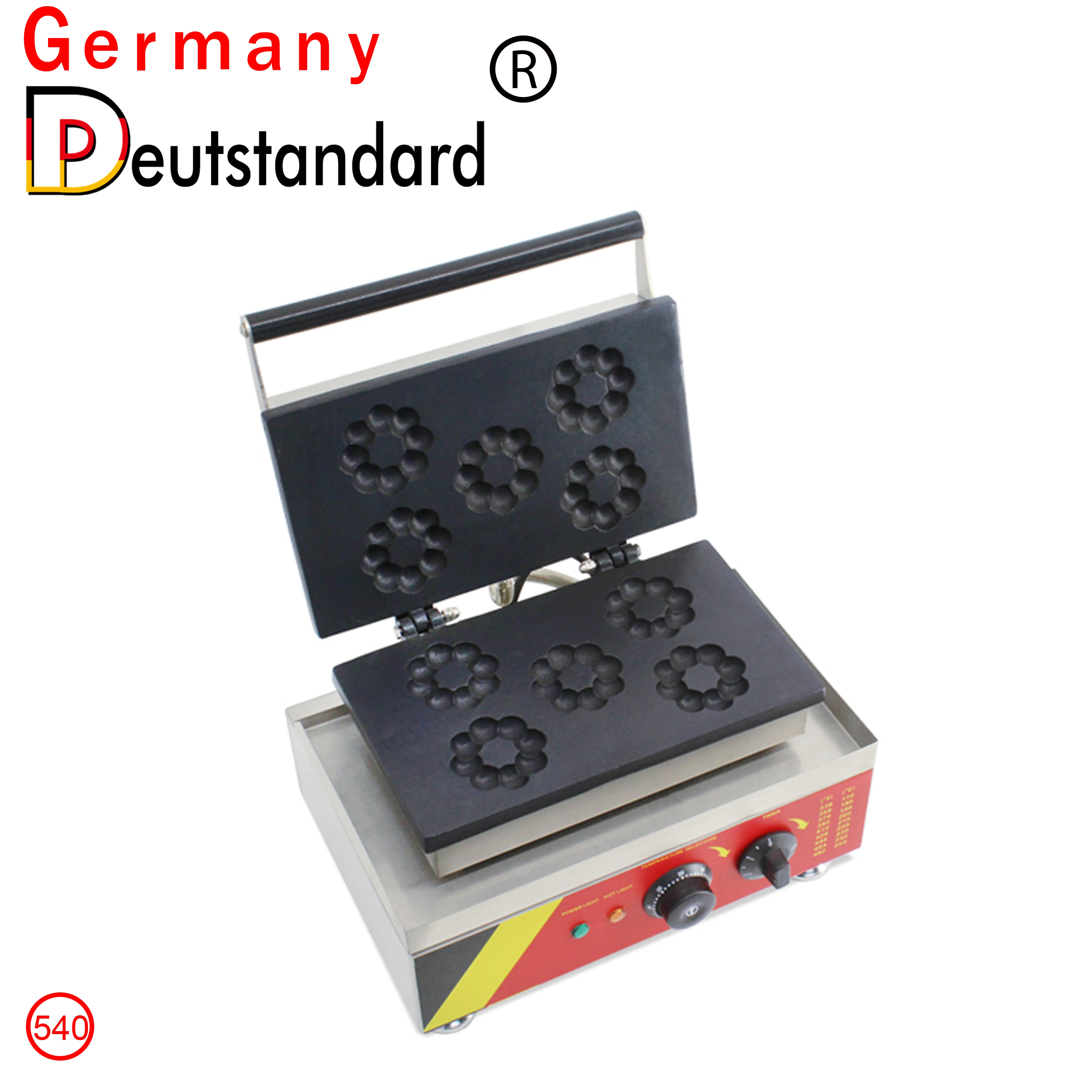 Германия deutstandard NP-540 Электрический 5 Моти машина пончики коммерческий 9 лунок с антипригарным покрытием Мини нержавеющая сталь для пончиков