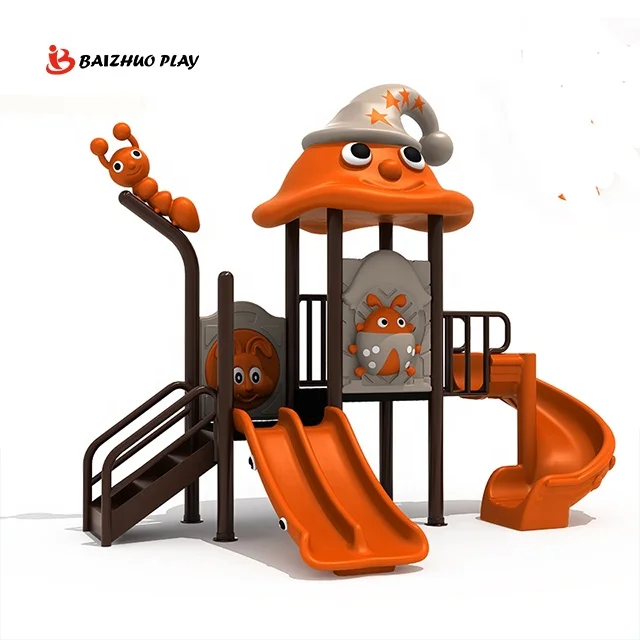 BAIZHUO Factory Directly Sale Competitive Price Kindergarten Children Play Set Plastic Slide Outdoor Equipment For Kids